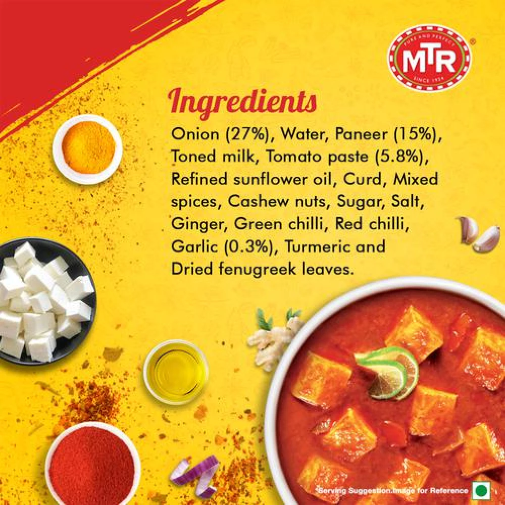 MTR Ready To Eat - Paneer Tikka Masala, 300 g Carton-3.webp